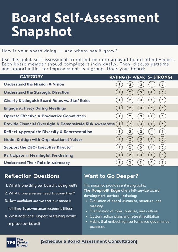 Board Self-Assessment Snapshot